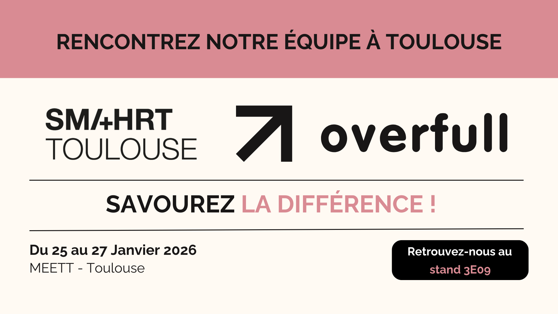 Overfull au salon SMAHRT du 25 au 27 janvier 2026 à Toulouse